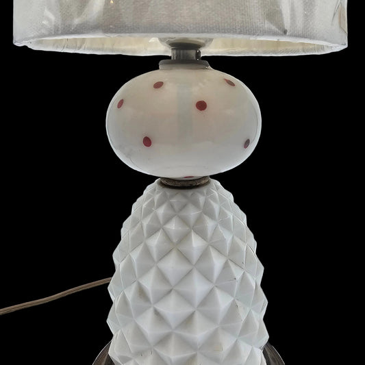 Milk Glass Vintage Lamp