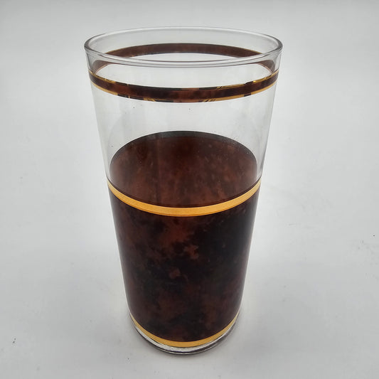 Vintage Culver "Tortoise" Barware Glasses