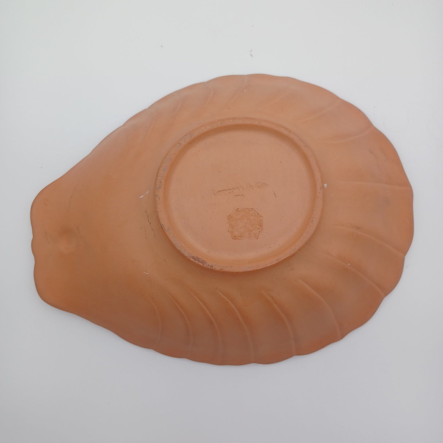 Loneoak & Co. Terracotta Glazed Clam Shell Bowl