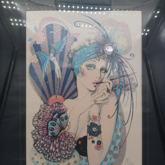 Embossed Lithograph Art by Mary Vickers Signed & Numbered 1970s