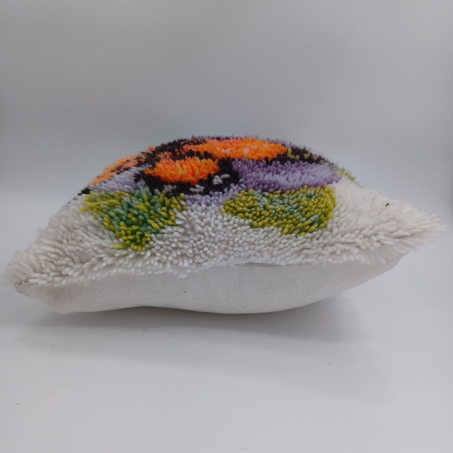 Hand-crafted Latchhook Butterfly Pillow