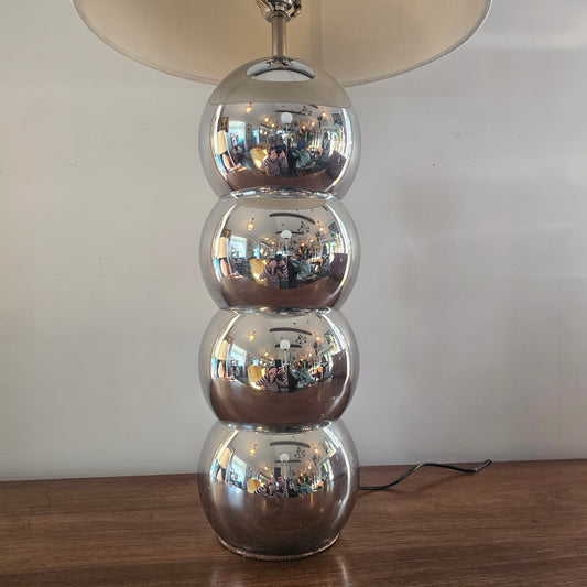 Post Modern Chrome Stacked Lamp Kovacs