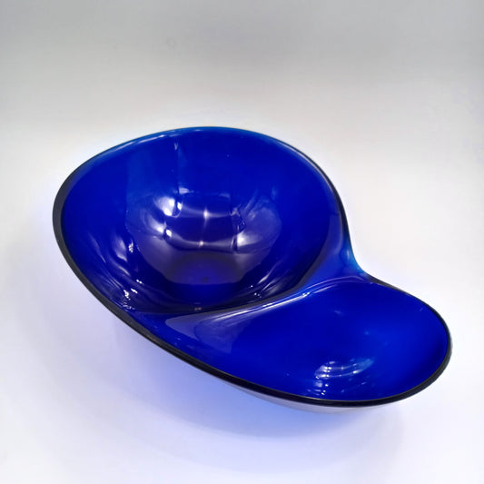 WOVO Cobalt Blue Bowl Chip Dip Acrylic