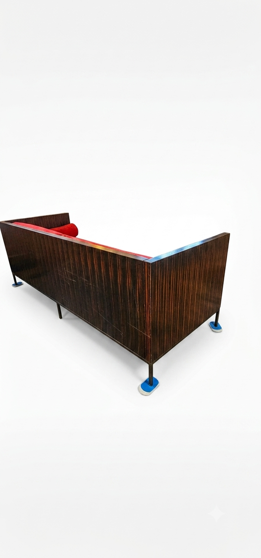 Bolier & Company by Decco Exotic Ebony Wood Sofa