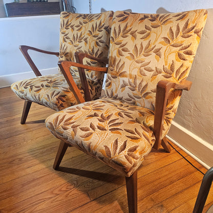 Pair Mid Century Modern Arm Chairs