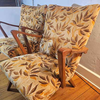 Pair Mid Century Modern Arm Chairs