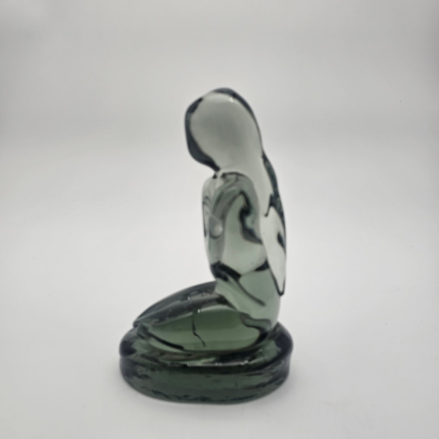 Murano Glass Signed Ermanno Nason Female Figure Sculpture