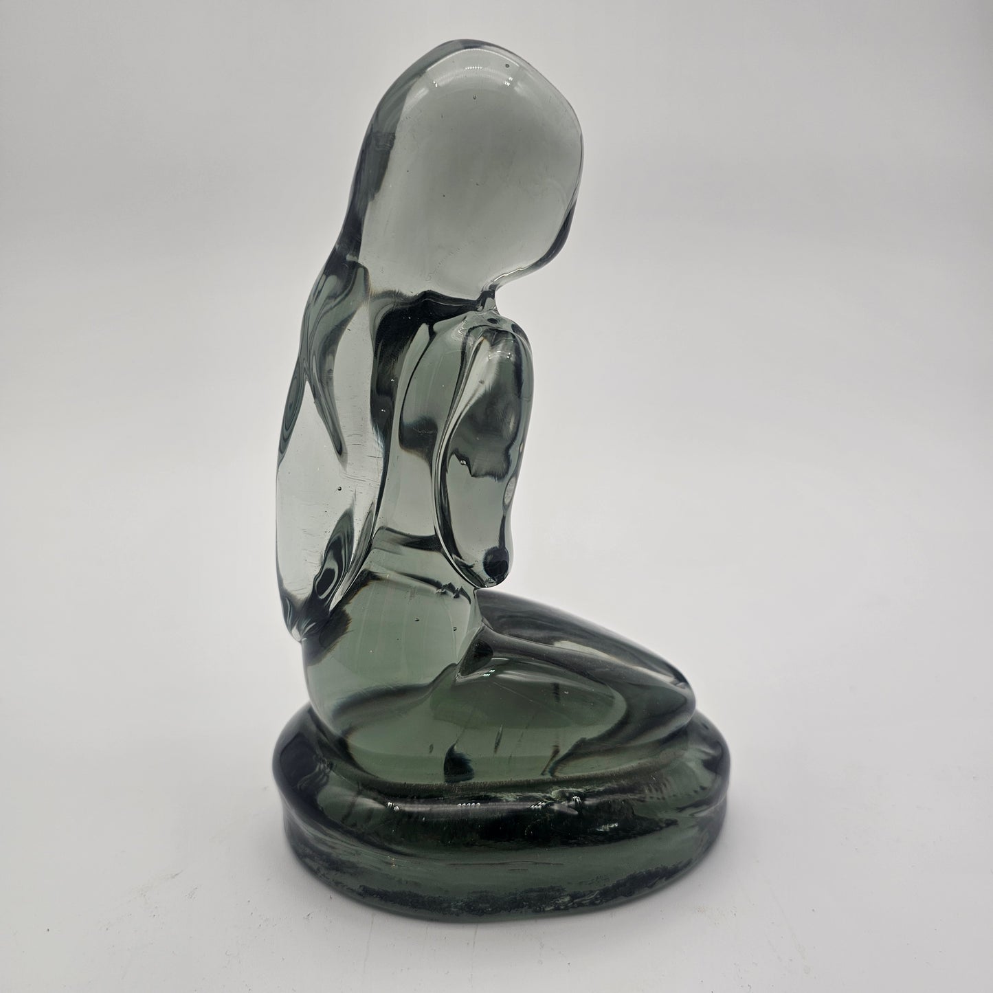 Murano Glass Signed Ermanno Nason Female Figure Sculpture