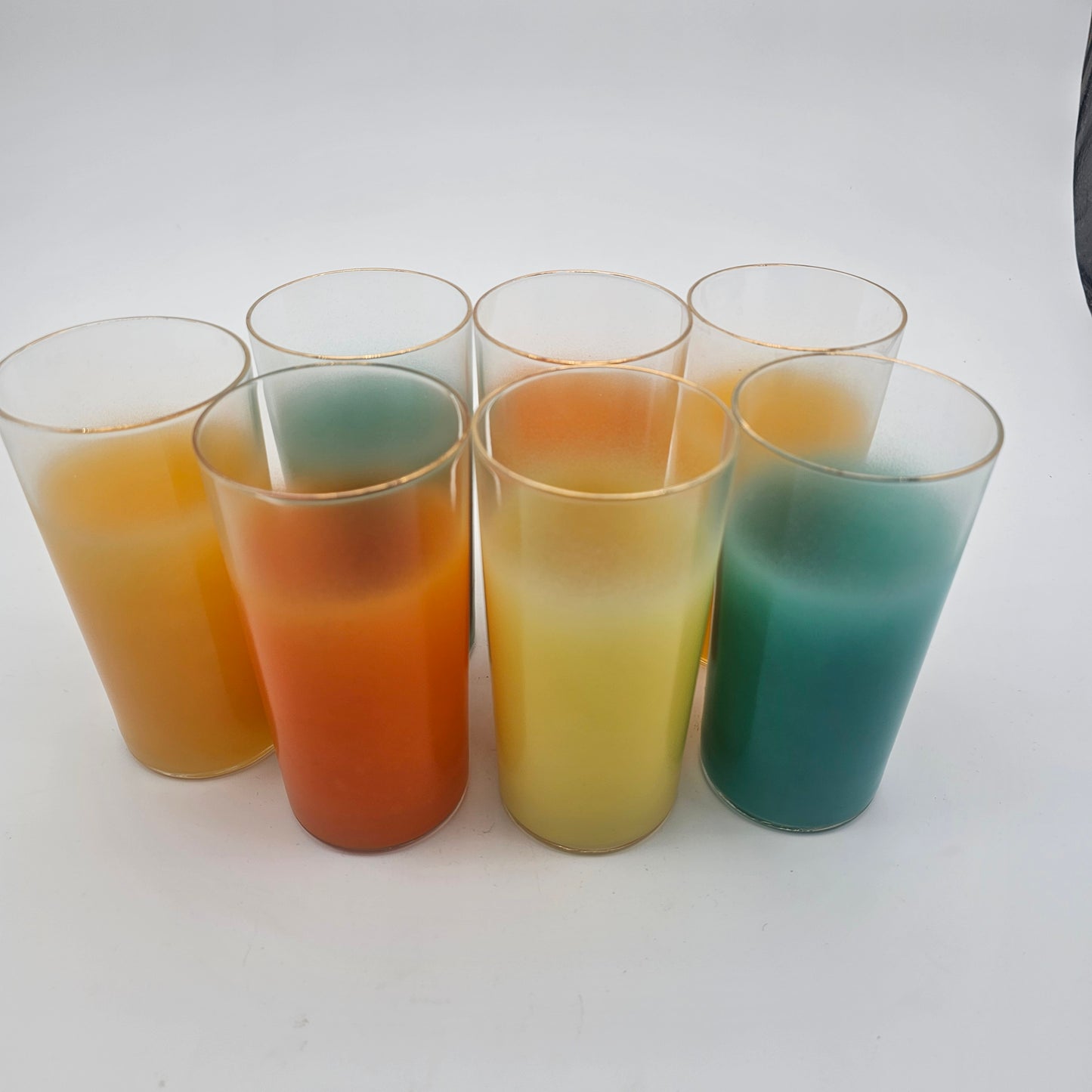 Blendo Frosted Barware Mid-century Tom Collins Glasses (7)