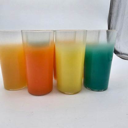 Blendo Frosted Barware Mid-century Tom Collins Glasses (7)