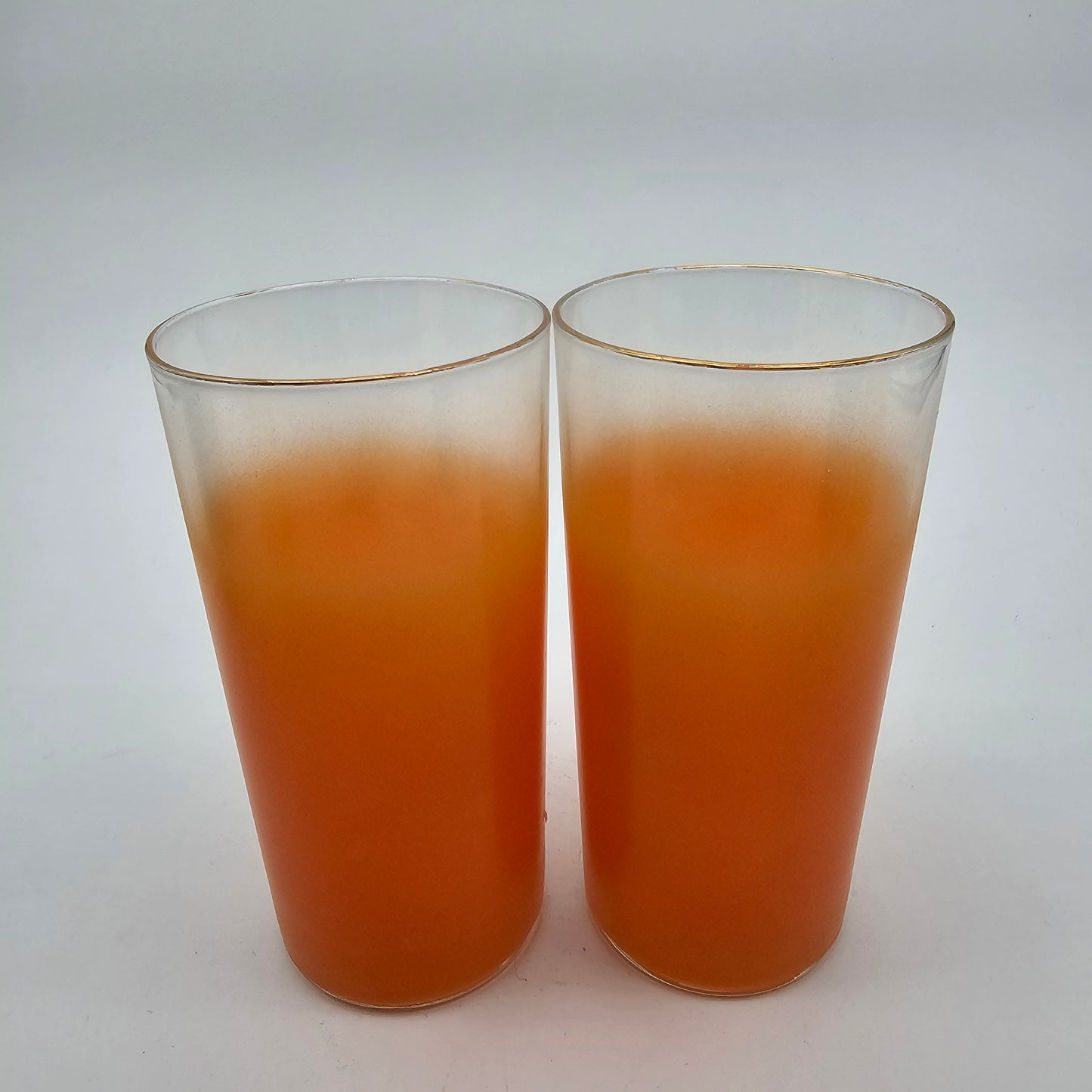 Blendo Frosted Barware Mid-century Tom Collins Glasses (7)
