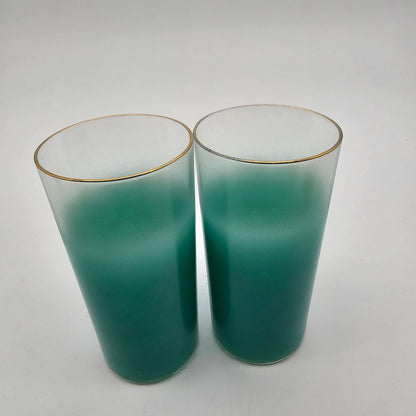 Blendo Frosted Barware Mid-century Tom Collins Glasses (7)