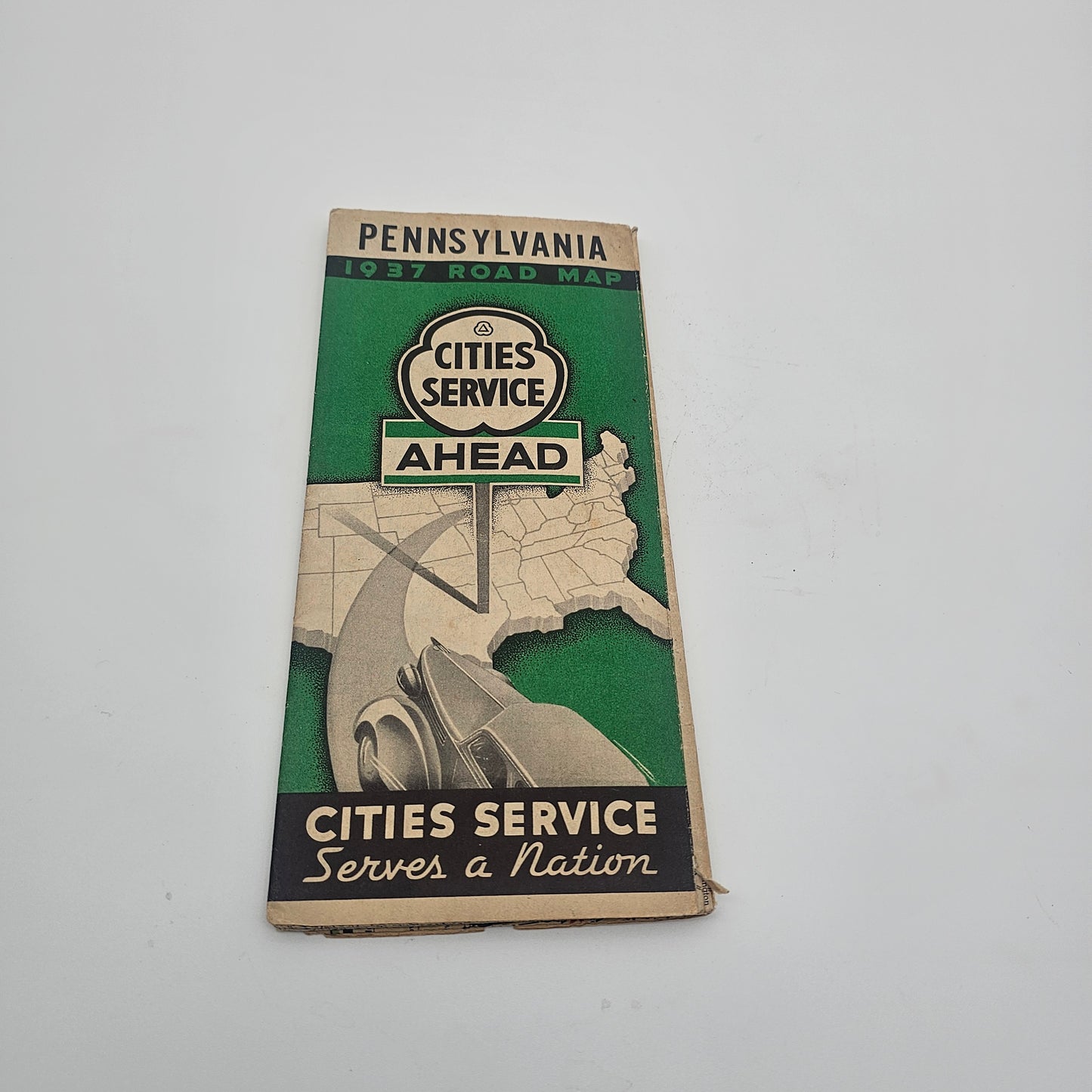 Vintage Map State Pennsylvania