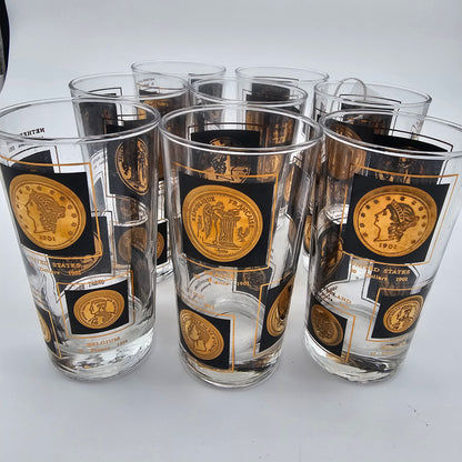 Mid Century Barware Highball Glasses