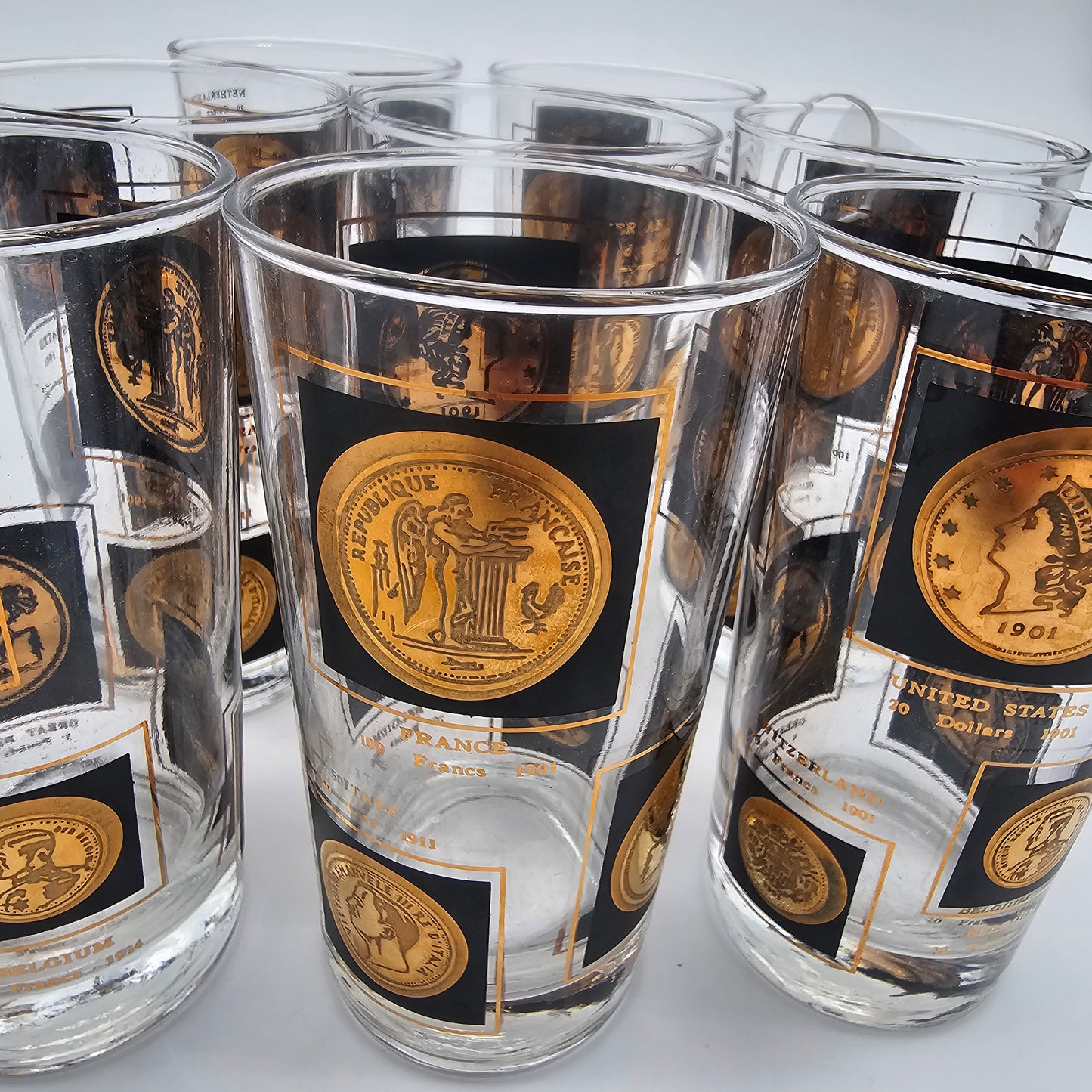 Mid Century Barware Highball Glasses