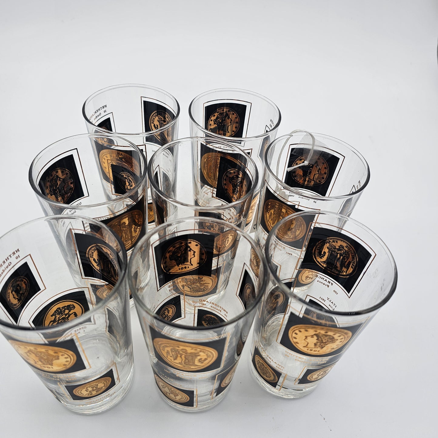 Mid Century Barware Highball Glasses