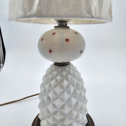 Milk Glass Vintage Lamp