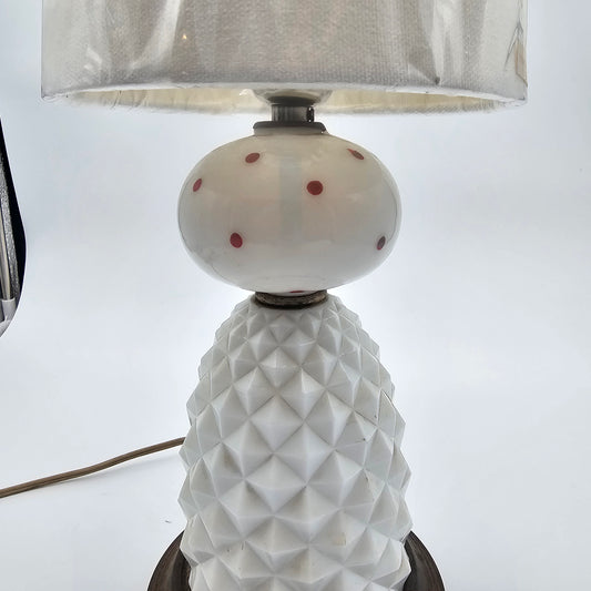 Milk Glass Vintage Lamp