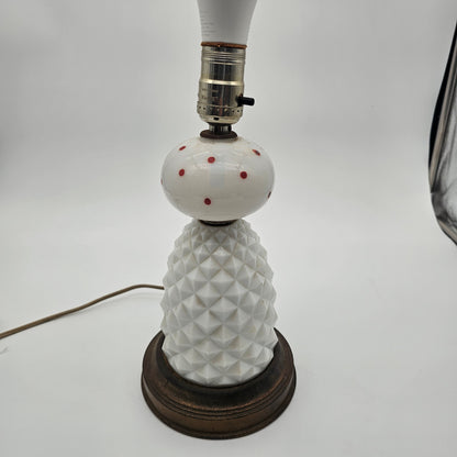 Milk Glass Vintage Lamp