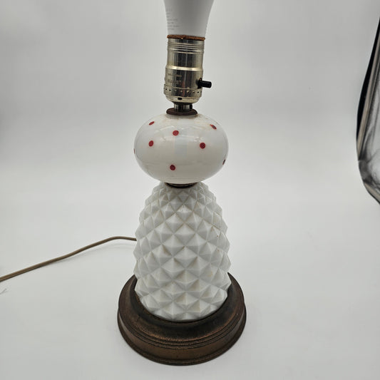 Milk Glass Vintage Lamp