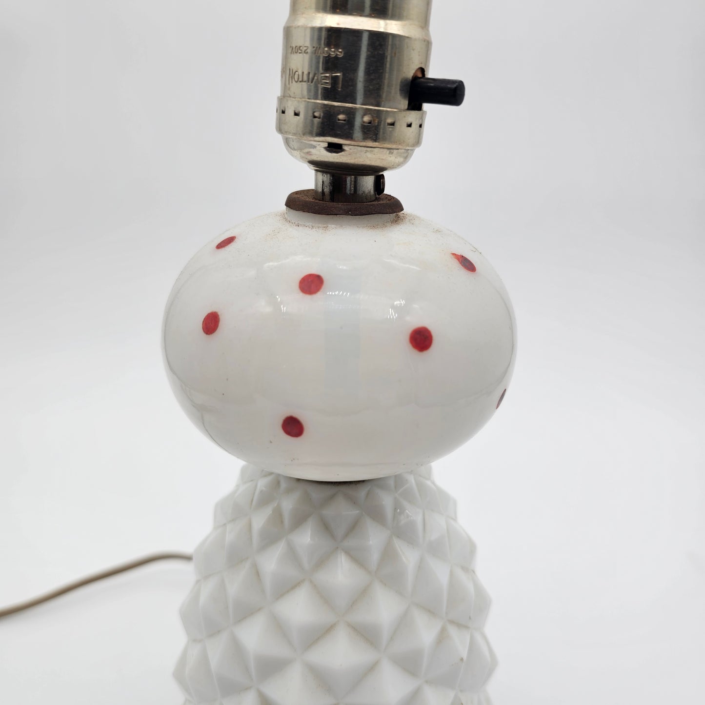 Milk Glass Vintage Lamp