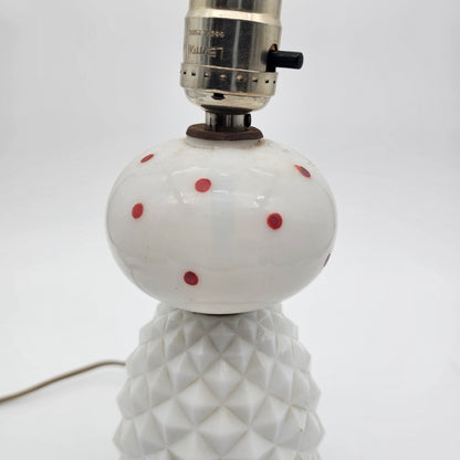 Milk Glass Vintage Lamp