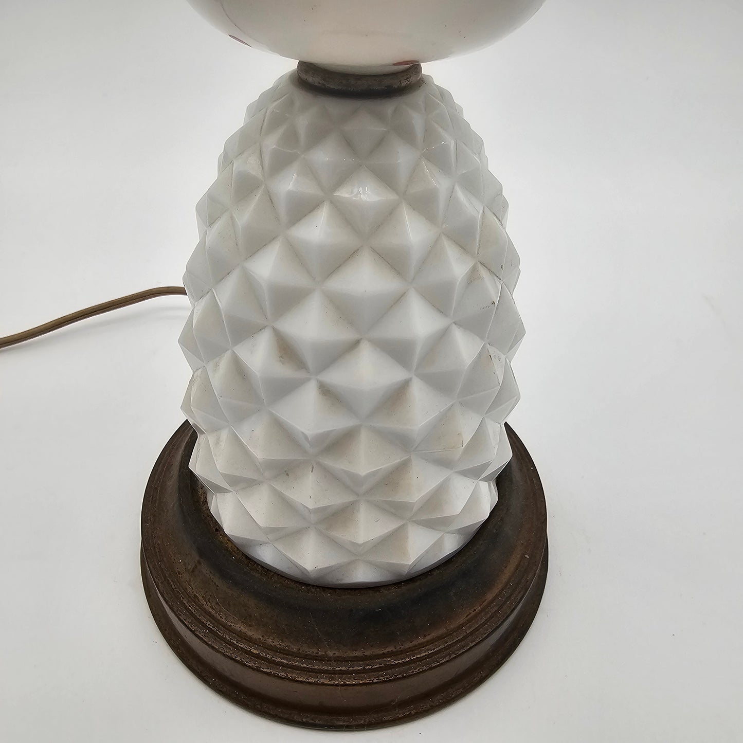 Milk Glass Vintage Lamp