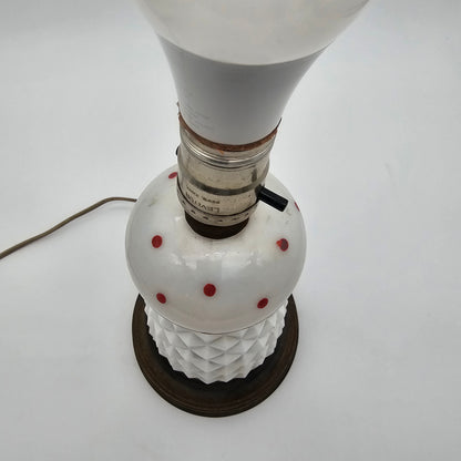 Milk Glass Vintage Lamp