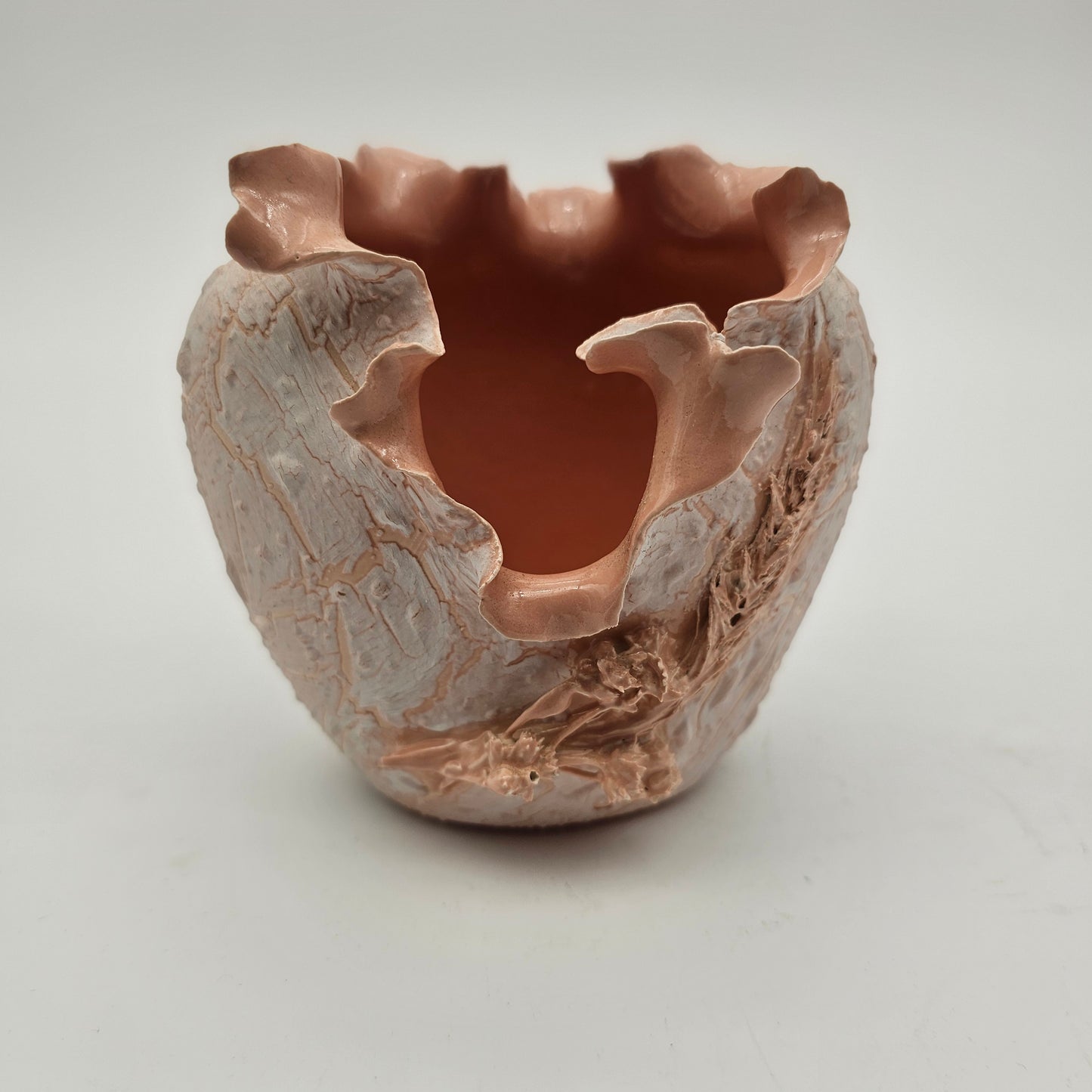 Hand Made Pink Ruffle Sculpture