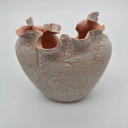 Hand Made Pink Ruffle Sculpture