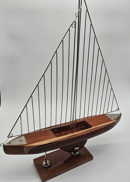 Wood & Metal Sailboat