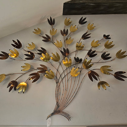 Mid Century Modern Mixed Metal Sculpture Art C Jere
