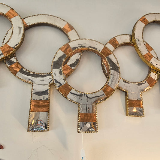 Don Freedman Signed Mixed Metal Brutalist Wall Sculpture