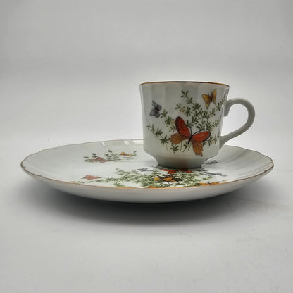 Vintage Snack Set Butterflies Shafgord