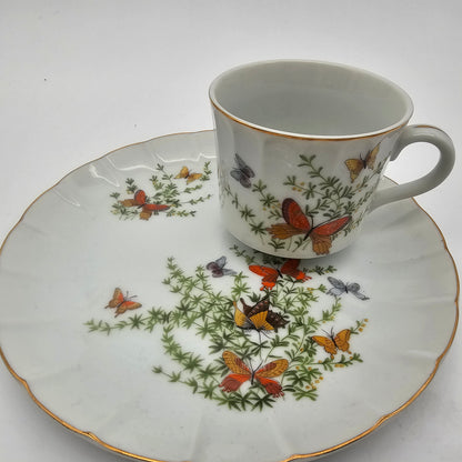 Vintage Snack Set Butterflies Shafgord