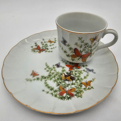 Vintage Snack Set Butterflies Shafgord