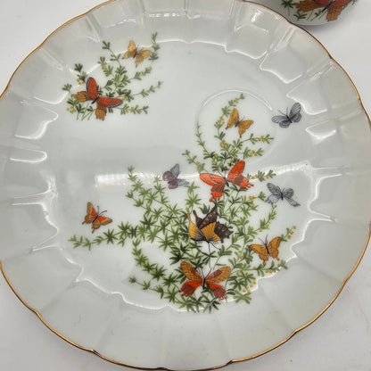 Vintage Snack Set Butterflies Shafgord