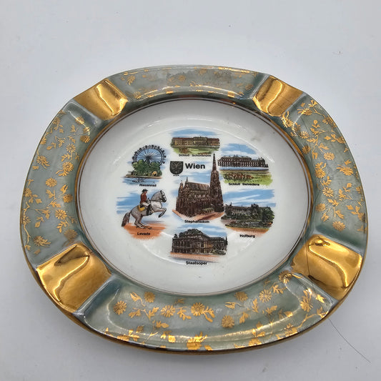 Vintage Souvenir Ashtray Vienna Austria
