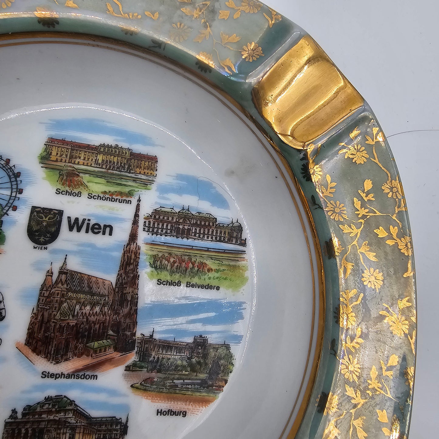 Vintage Souvenir Ashtray Vienna Austria