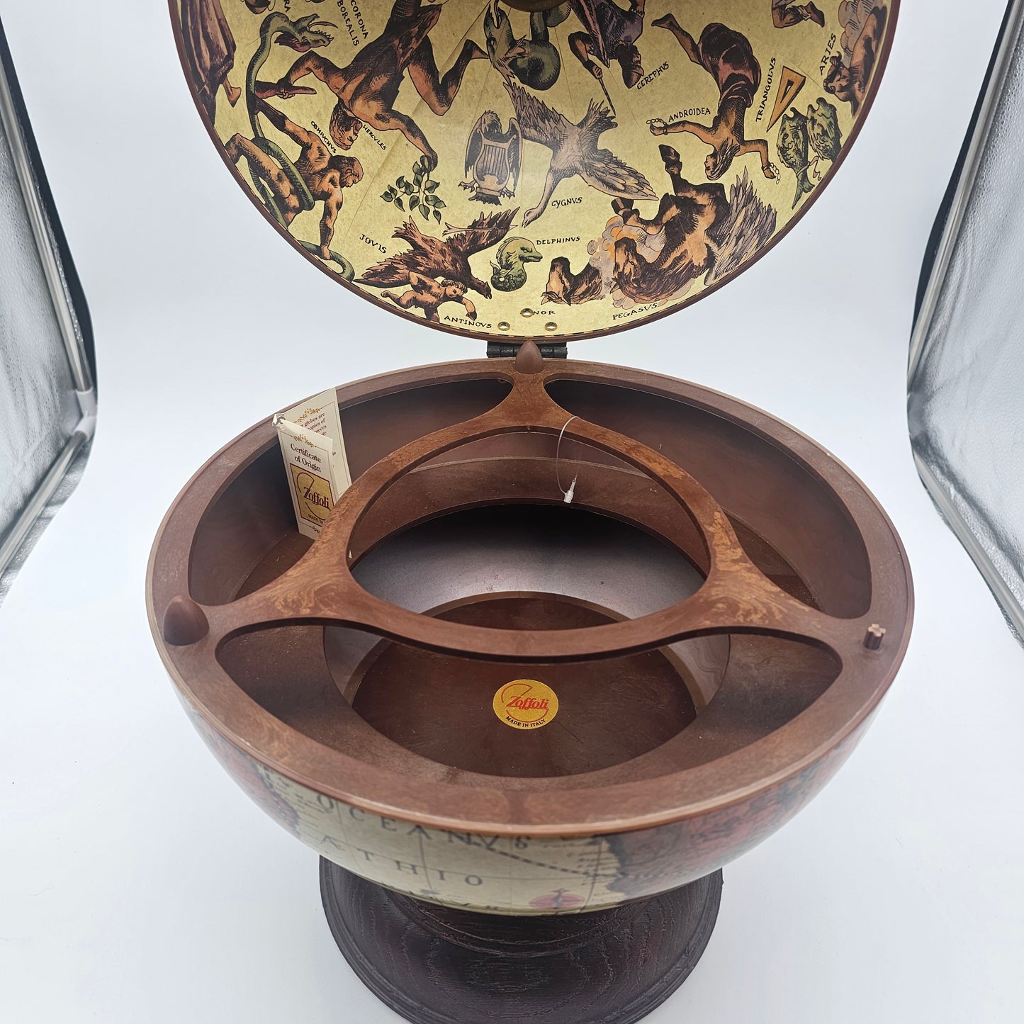 Italian Table Bar Globe from Zoffoli