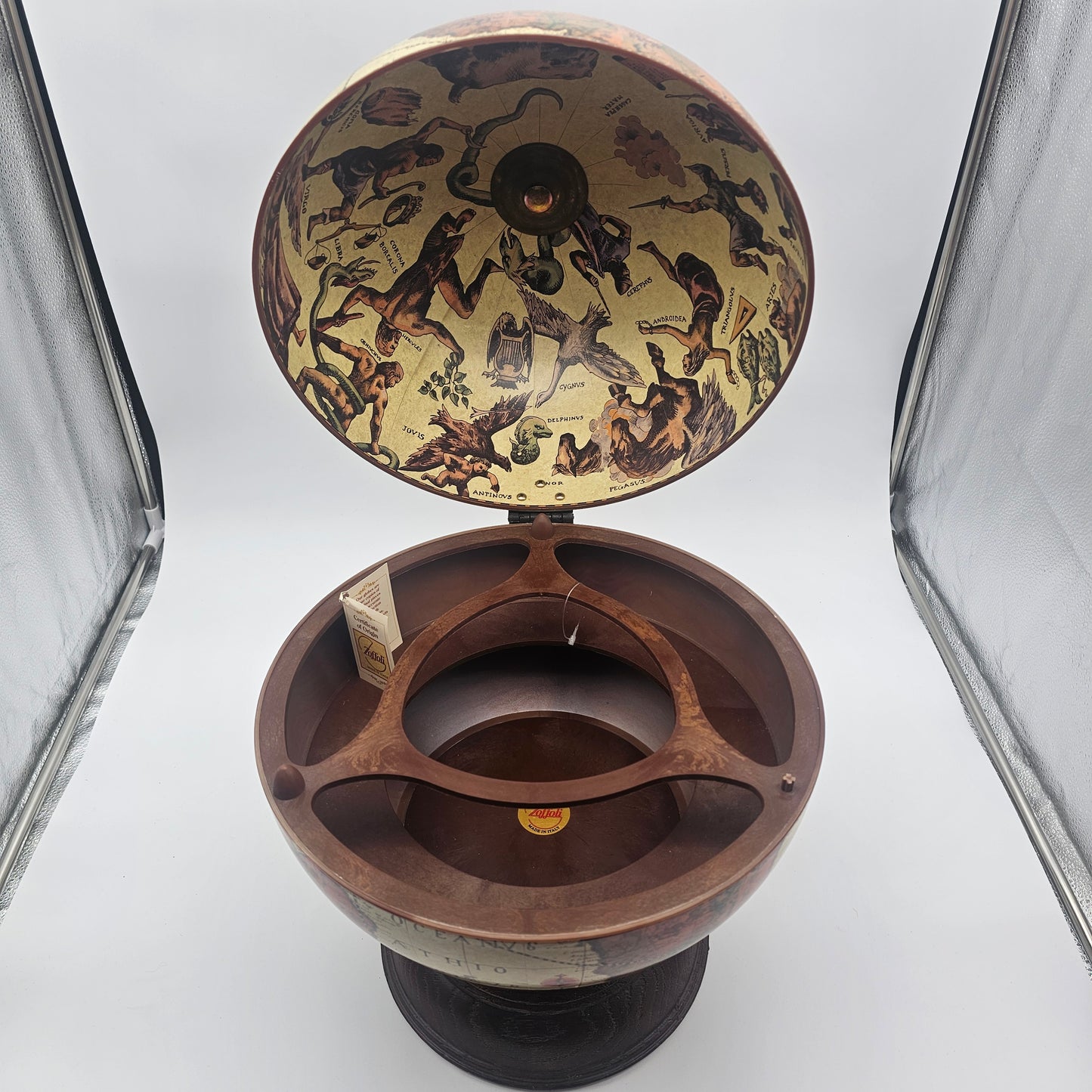 Italian Table Bar Globe from Zoffoli