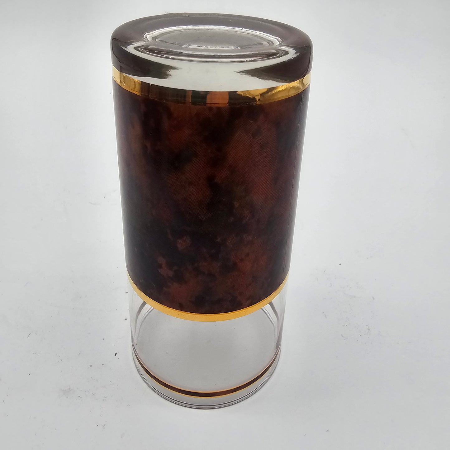 Vintage Culver "Tortoise" Barware Glasses