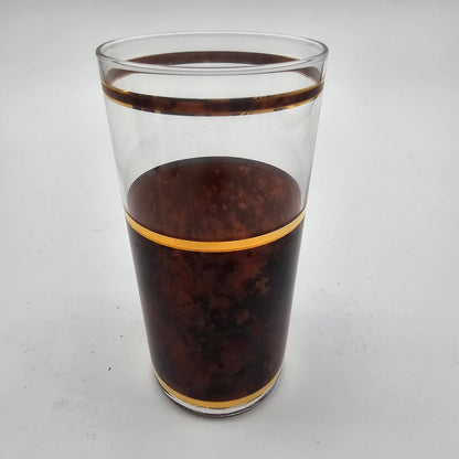 Vintage Culver "Tortoise" Barware Glasses