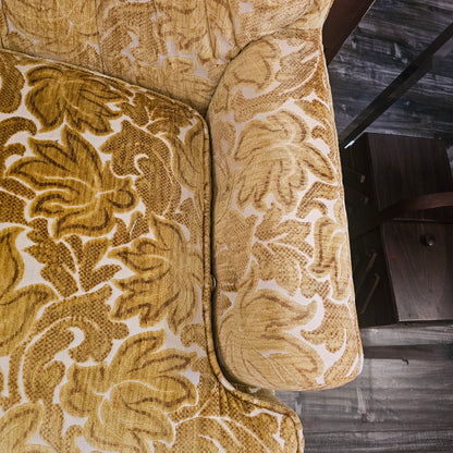 Vintage Hollywood Regency Velvet Loveseat