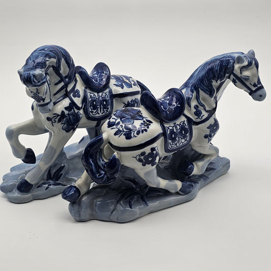 Asian Style Horse Sculptures