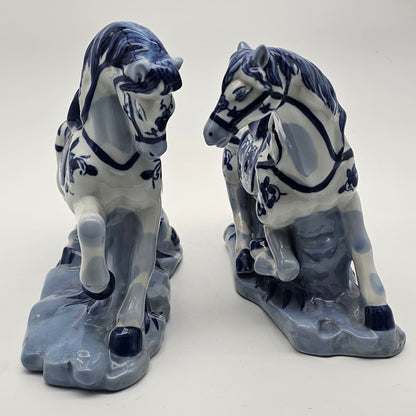 Asian Style Horse Sculptures