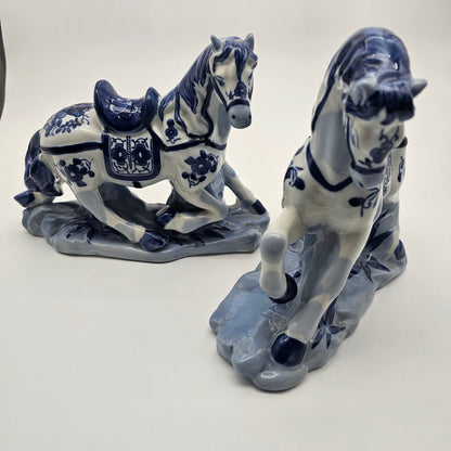 Asian Style Horse Sculptures