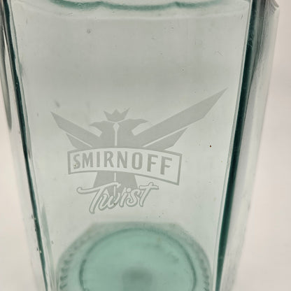 Pierre Smirnoff Vodka Infusion Green Glass Decanter Dispenser Jar