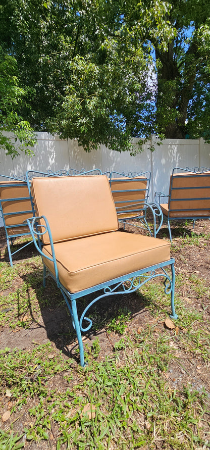 Mid Century Woodard or Santerini style 3 piece patio set