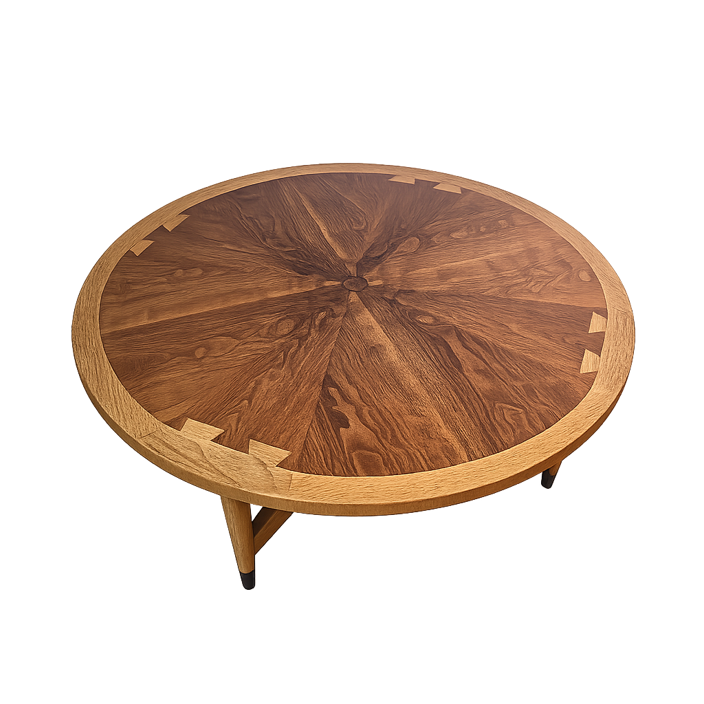 Mid Century Modern Lane Round Coffee Table